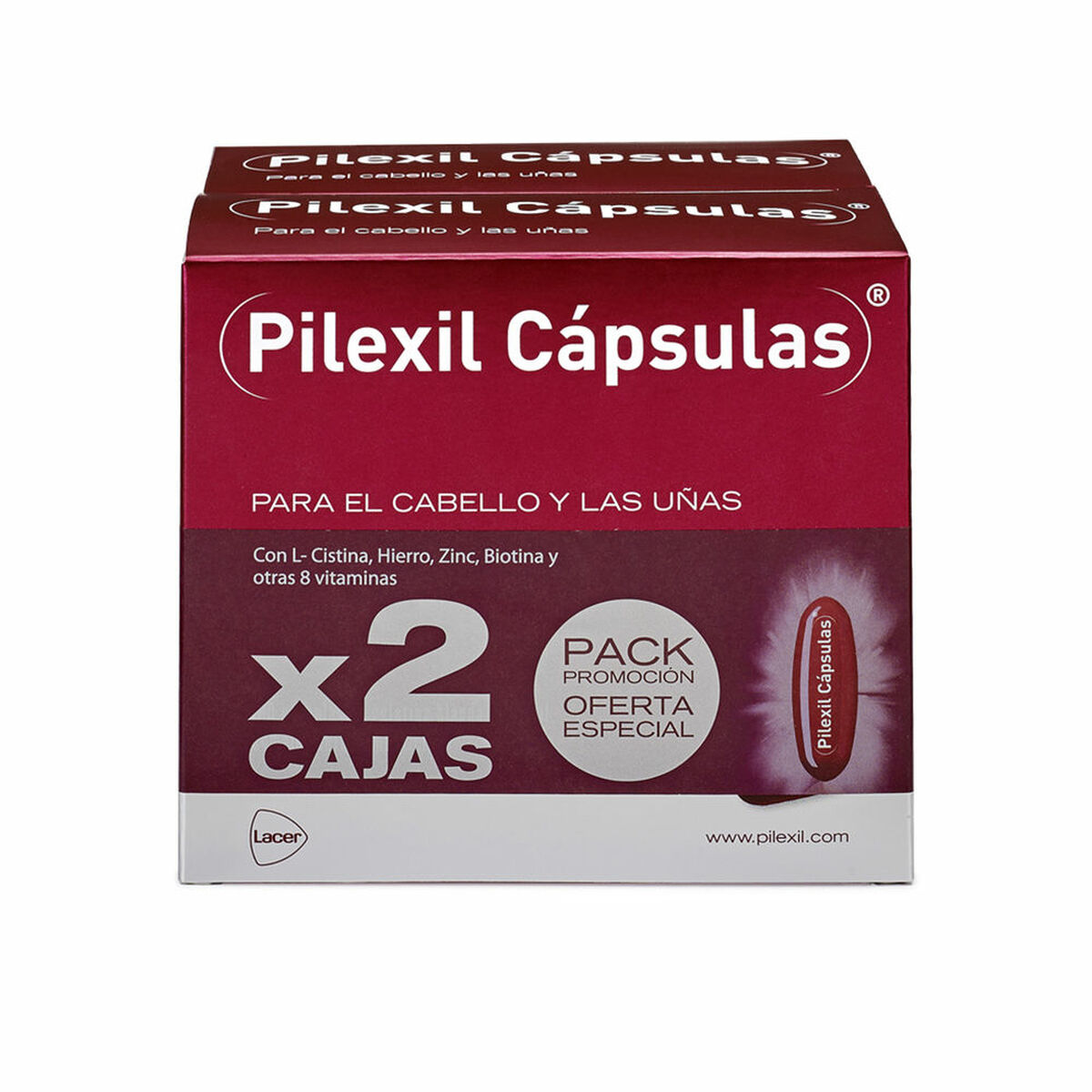 Complemento Alimenticio Pilexil   100 Cápsulas 2 Piezas