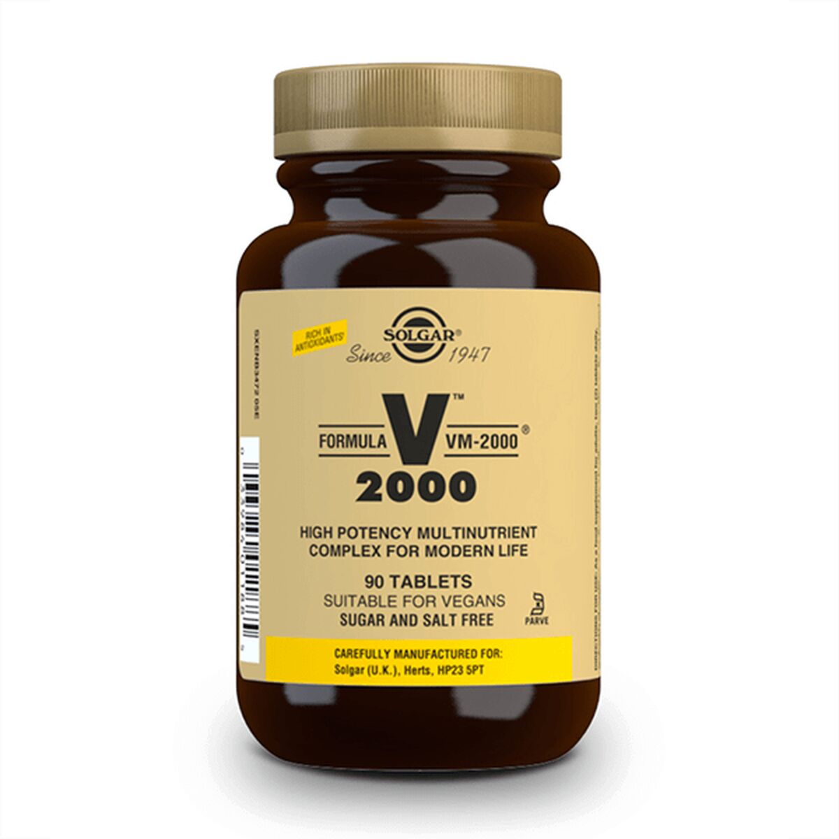 Fórmula VM 2000 Solgar REFUERZO INMUNITARIO SOLGAR 90 Unidades