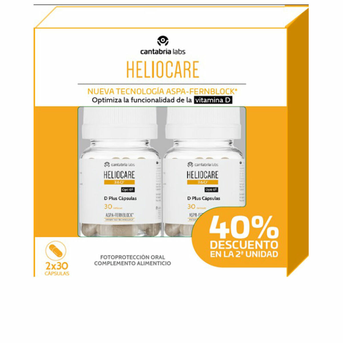 Vitamina D Heliocare HELIOCARE 360º 2 x 30 unidades